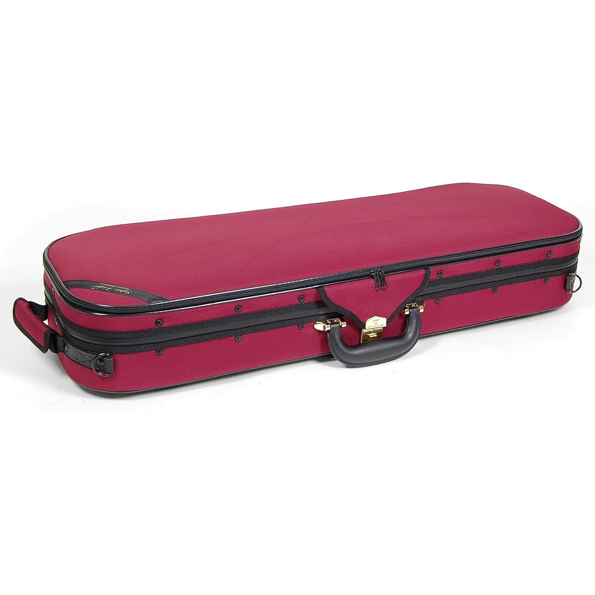 Super Light Oblong Violin Case (Square Type) Burgundy