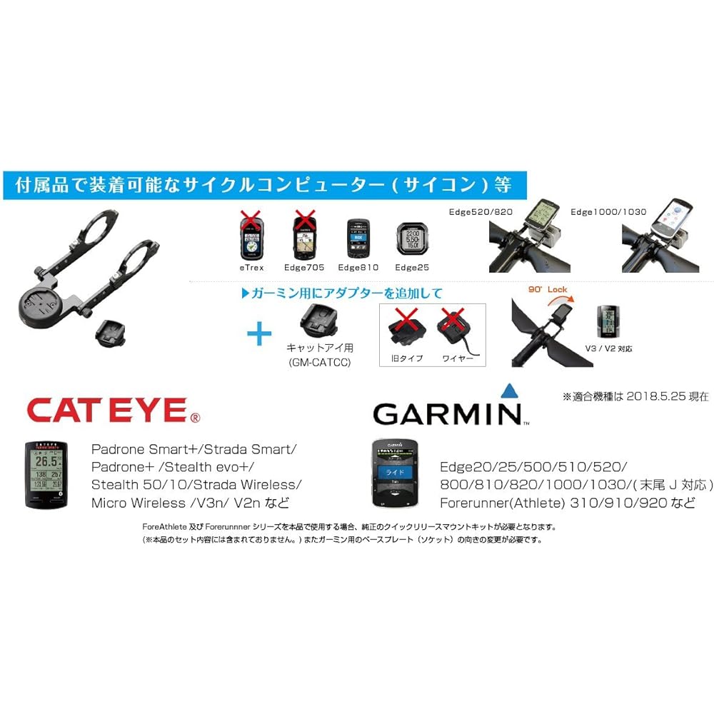 REC-MOUNTS Type19 Garmin Cat Eye Mount (Double-sided narrow type, base only) [ 190-GM