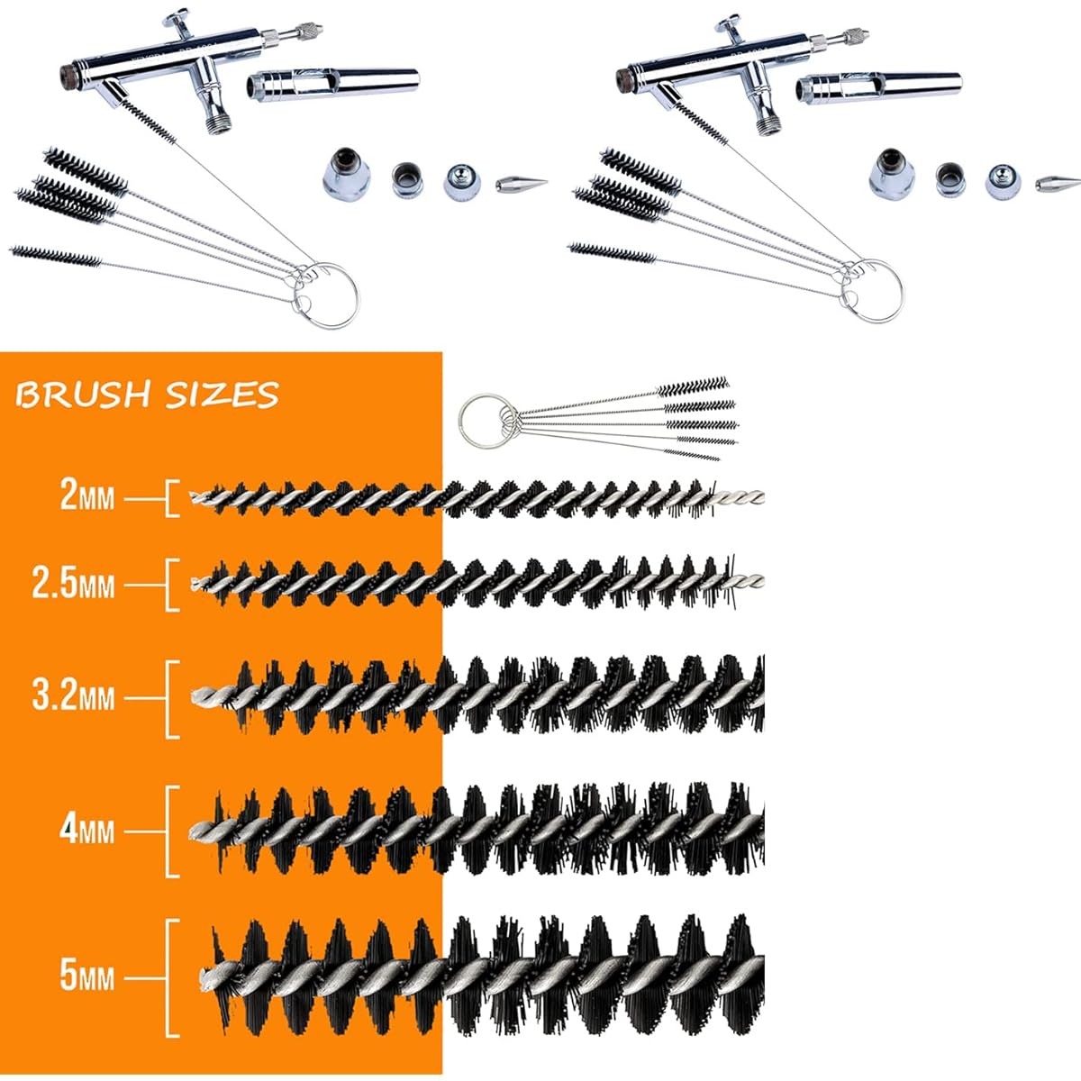 Airbrush Cleaning Kit BD-778 Airbrush Cleaning Pot 5 Cleaning Brushes 5 Cleaning Picks 5 Filters 1 Airbrush Needle for Nozzle Cleaning
