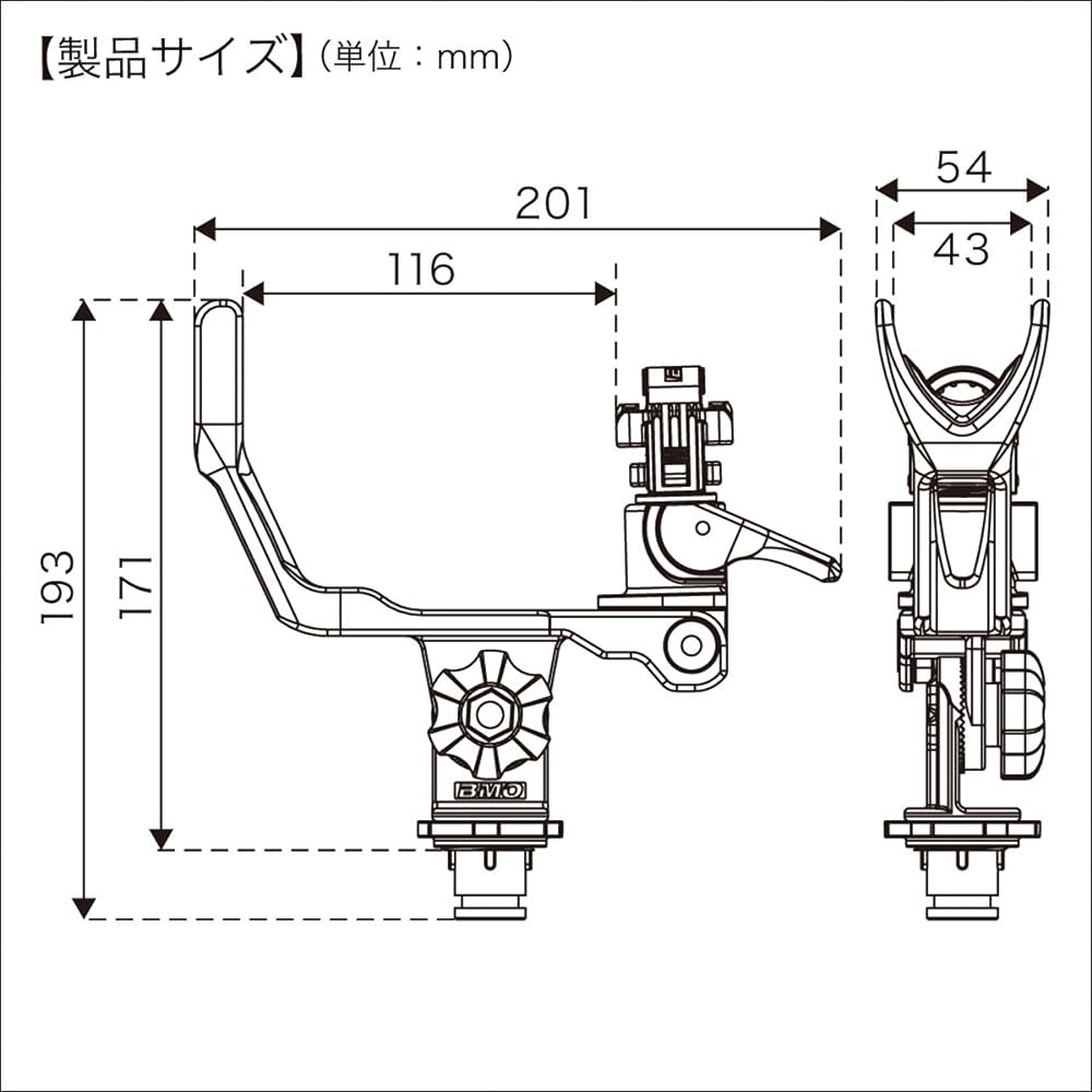 BMO JAPAN Kiwami Grip Holder Only BM-KG