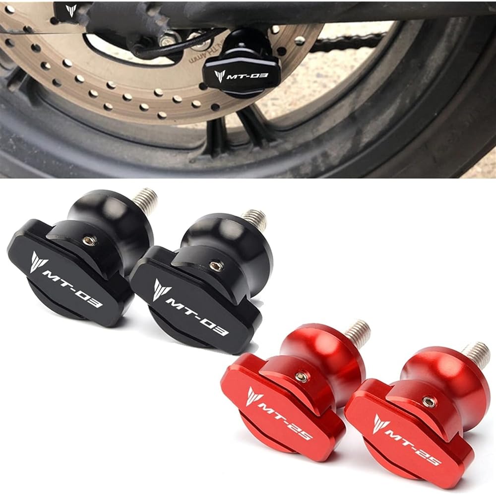 DEMUR 6mm Motorcycle CNC Accessories Frame Stand Screw Swingarm Spool Slider For Yamaha MT-03 MT-25 MT03 MT25 MT 03 25 Swingarm Slider Spool (Size : MT-03 Blue)
