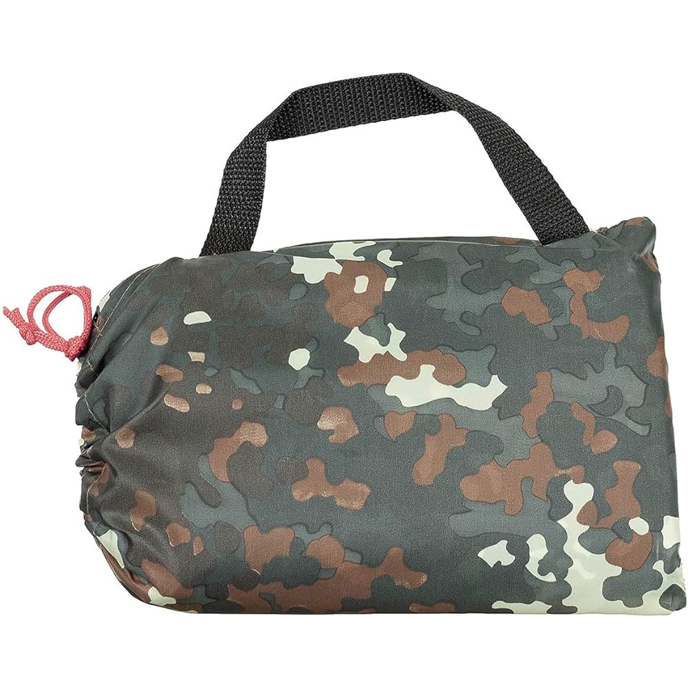 MFH Tarpaulin Waterproof Ground Sheet Tarp Cover with Brass Eyelets and Storage Bag - OLIVE DRAB 200 x 300 cm