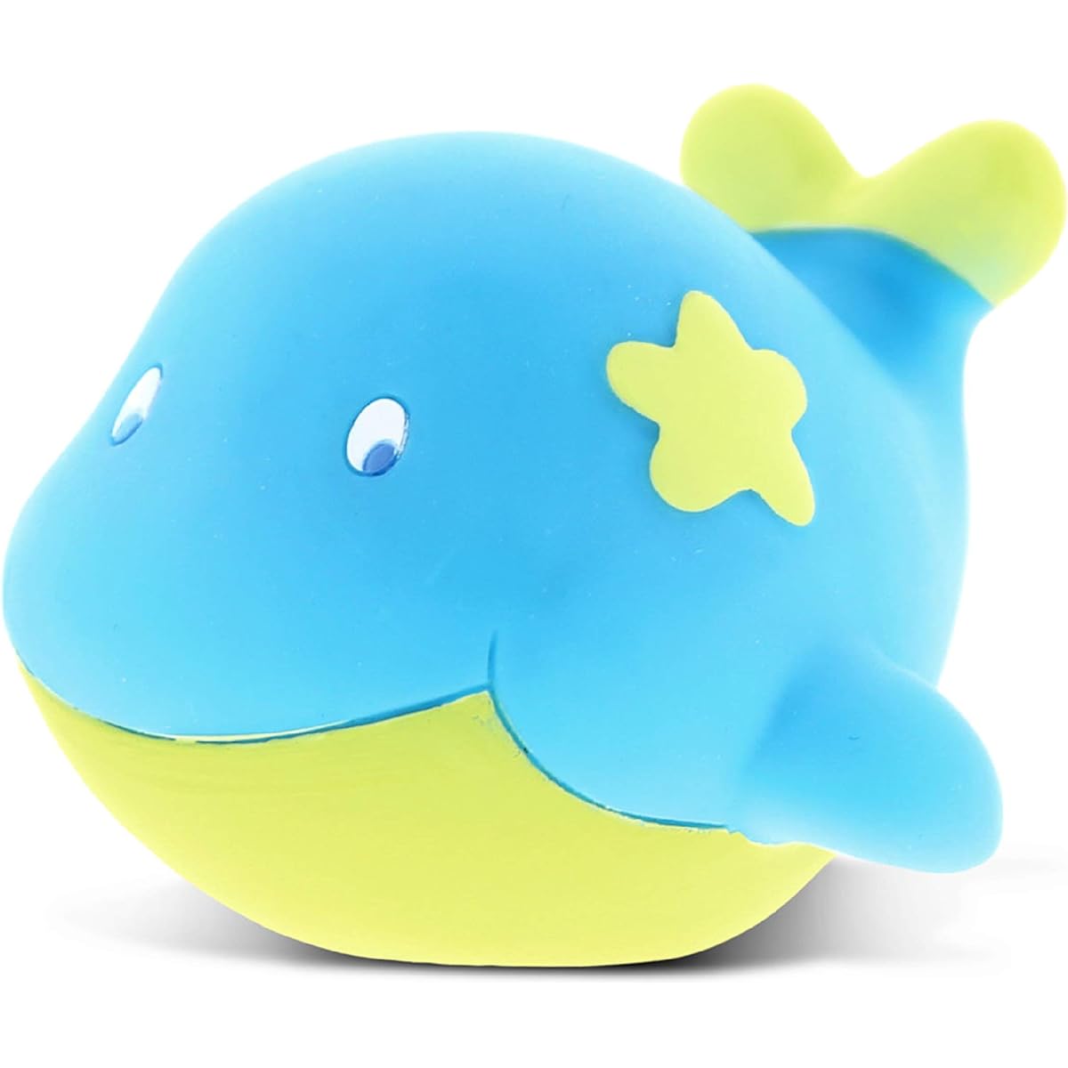 DolliBu Whale Bath Buddy Squirtle - Floating Whale Rubber Bath Toy, Fun Water Play for Toddlers, Cute & Soft Sea Creature Animal Toys for Bathtub, Beach, Pool for Girls & Boys