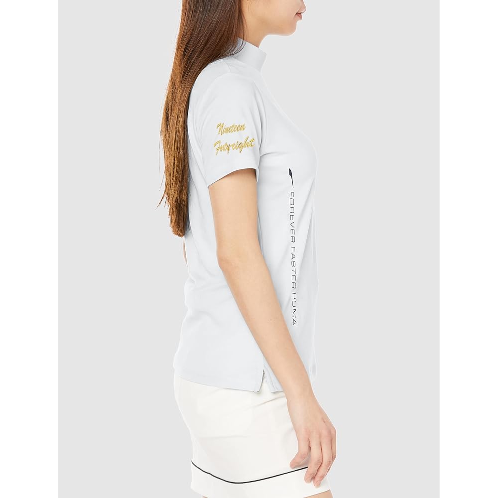 [PUMA] Women's Golf Shirt [PUMA GOLF] Women's Tour Short Sleeve Mock Neck/622445 [Model worn by Puma golf contract professionals]