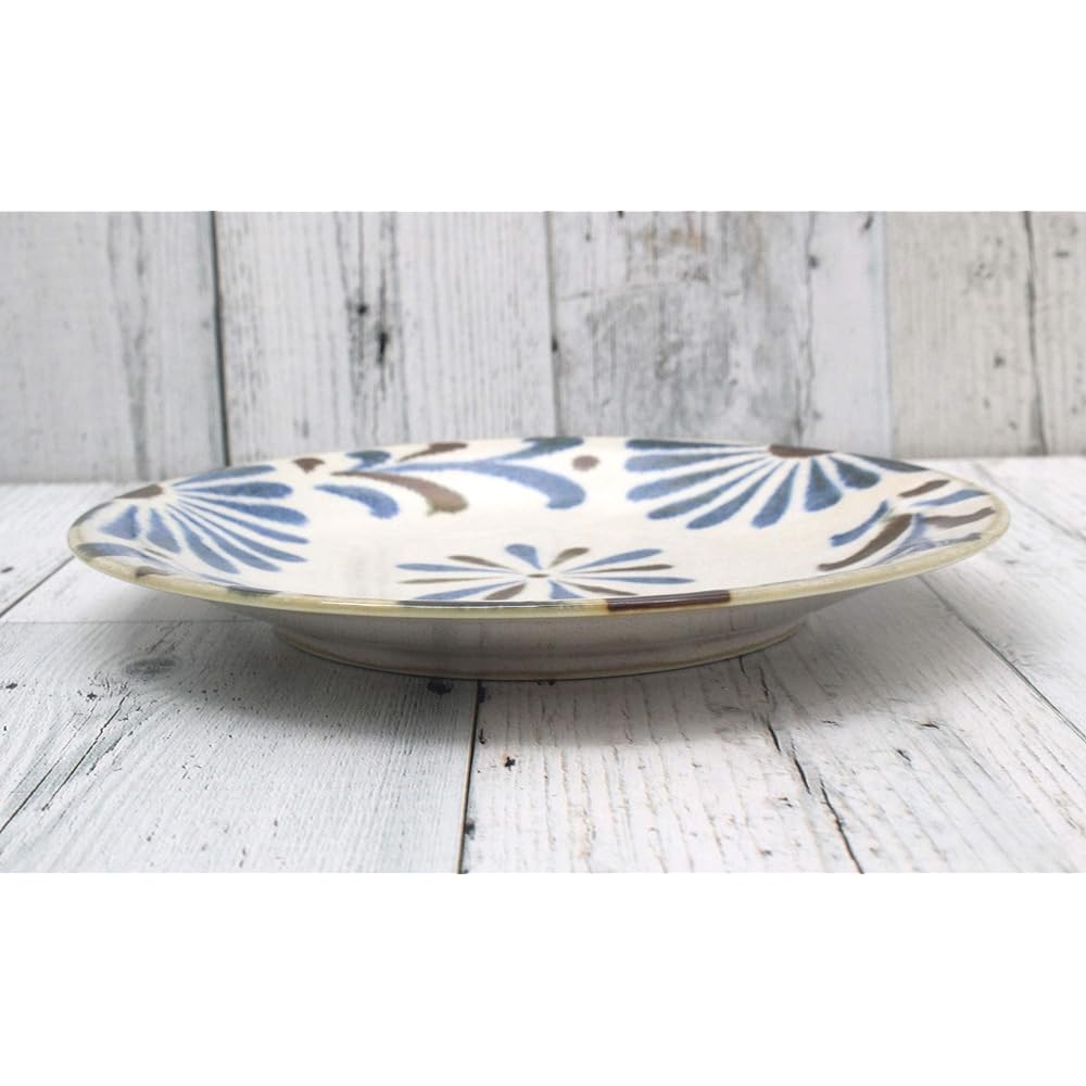 Castle Enterprise New [Commercial use set] Yachimun pattern tropical tableware chosen by an Okinawan grandmother. Set of 10 side dish plates (medium plates) that can be used for anything.