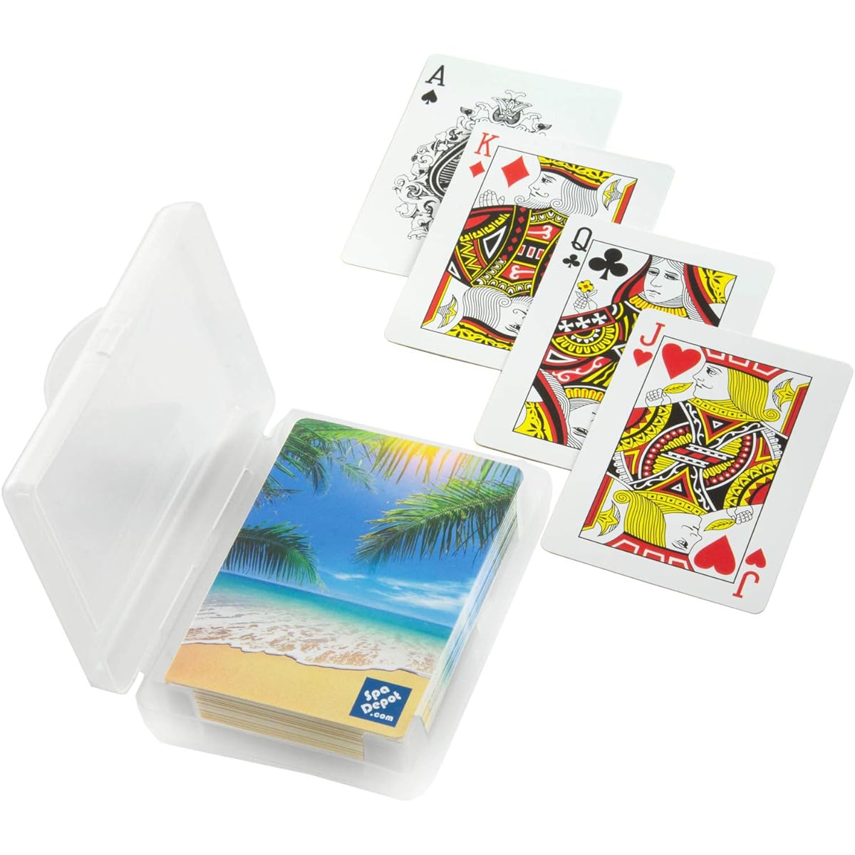 Waterproof Playing Cards - Tropical Paradise - Washable Flex Vinyl Plastic Poker Deck
