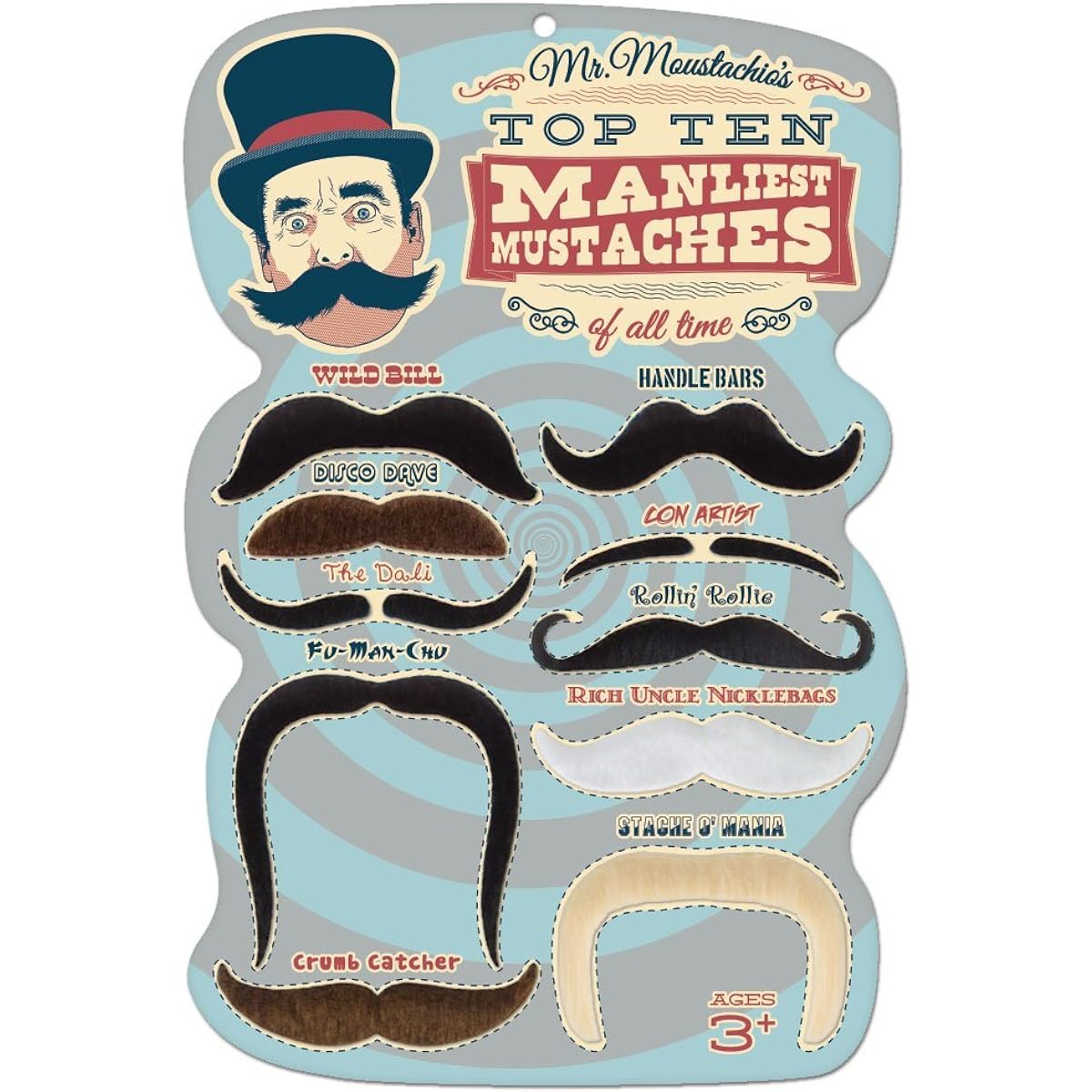 Mr. Moustachio's Top 10 Manliest Mustaches of All Time Assortment