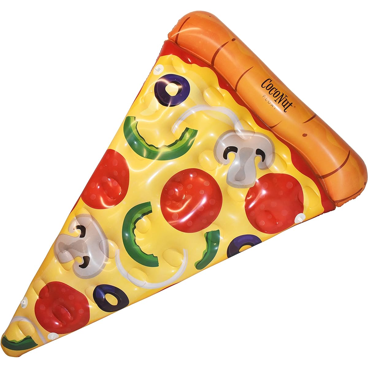 CocoNut Float Deluxe Pizza Slice Pool Float - Inflatable Raft - Durable and Long-Lasting Lounger Float and Water Toy - Fun Decorations for Party Events - Ages 8+