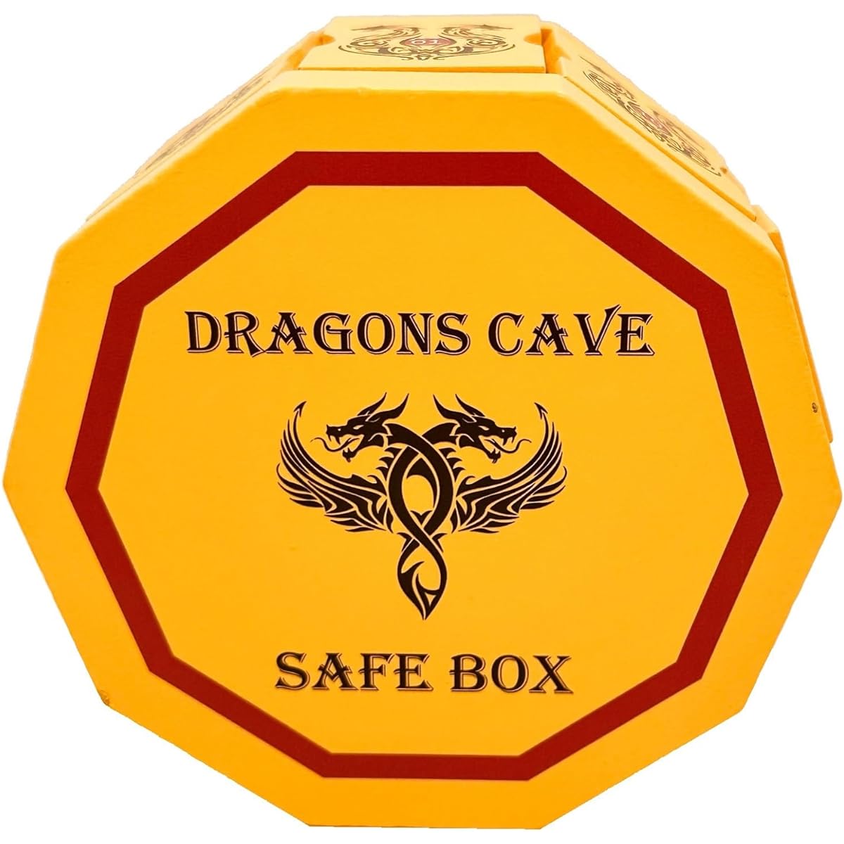 Dragon's Cave Safe Secret Puzzle Box Money and Gift Card Holder Wooden IQ Extremely Challenging and Difficult Lock Box with Hidden Compartment Brain Teaser