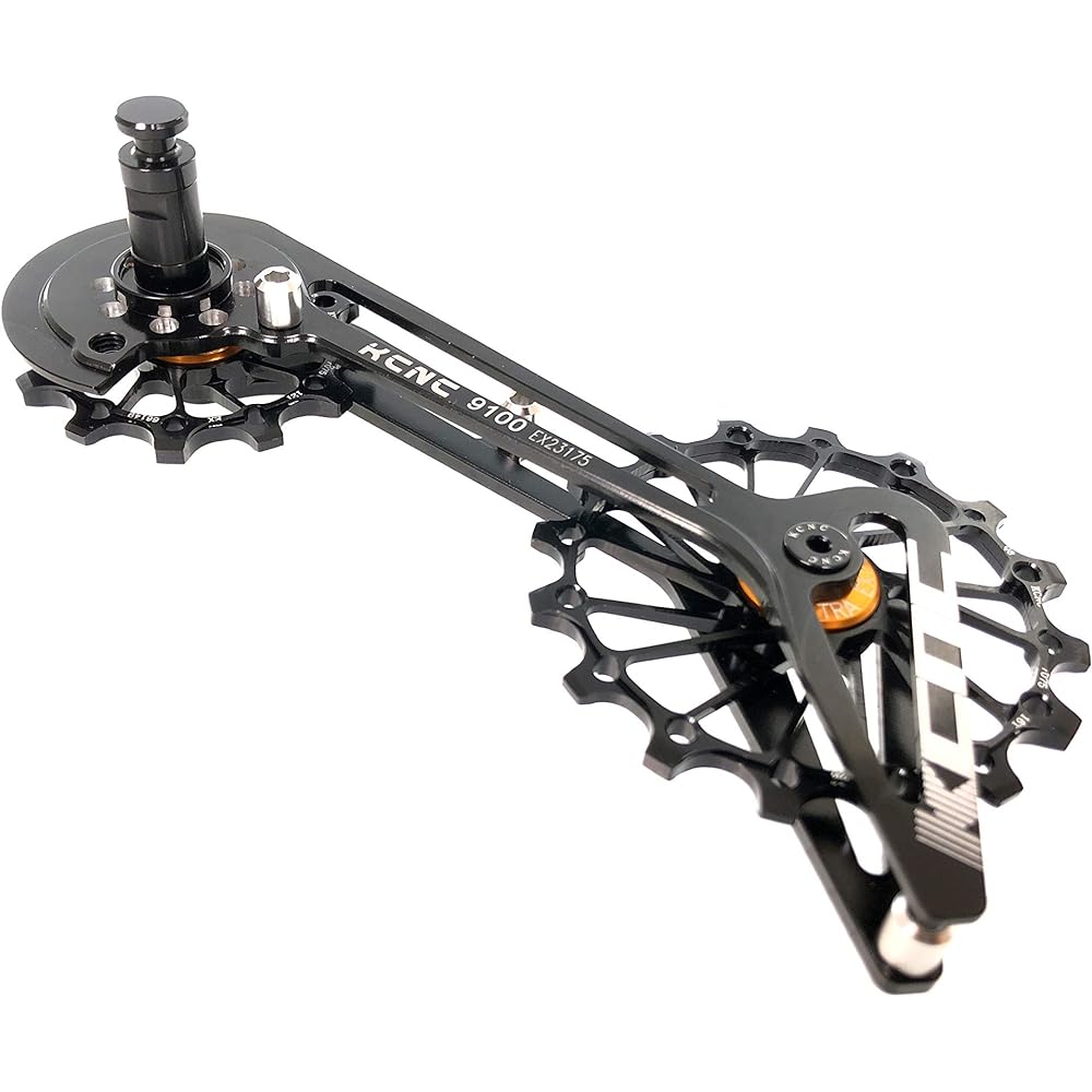 KCNC Ultra Light Big Pulley Kit Big Jockey Wheel System Dura-Ace 9100/9150 Stainless Bearing Black