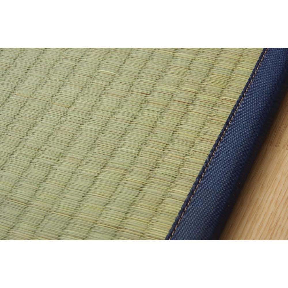 Ikehiko Igusa Tatami, Purely Domestic Made, Agura, Half Tatami, 9P, Navy, 82 x 82cm, 8321440