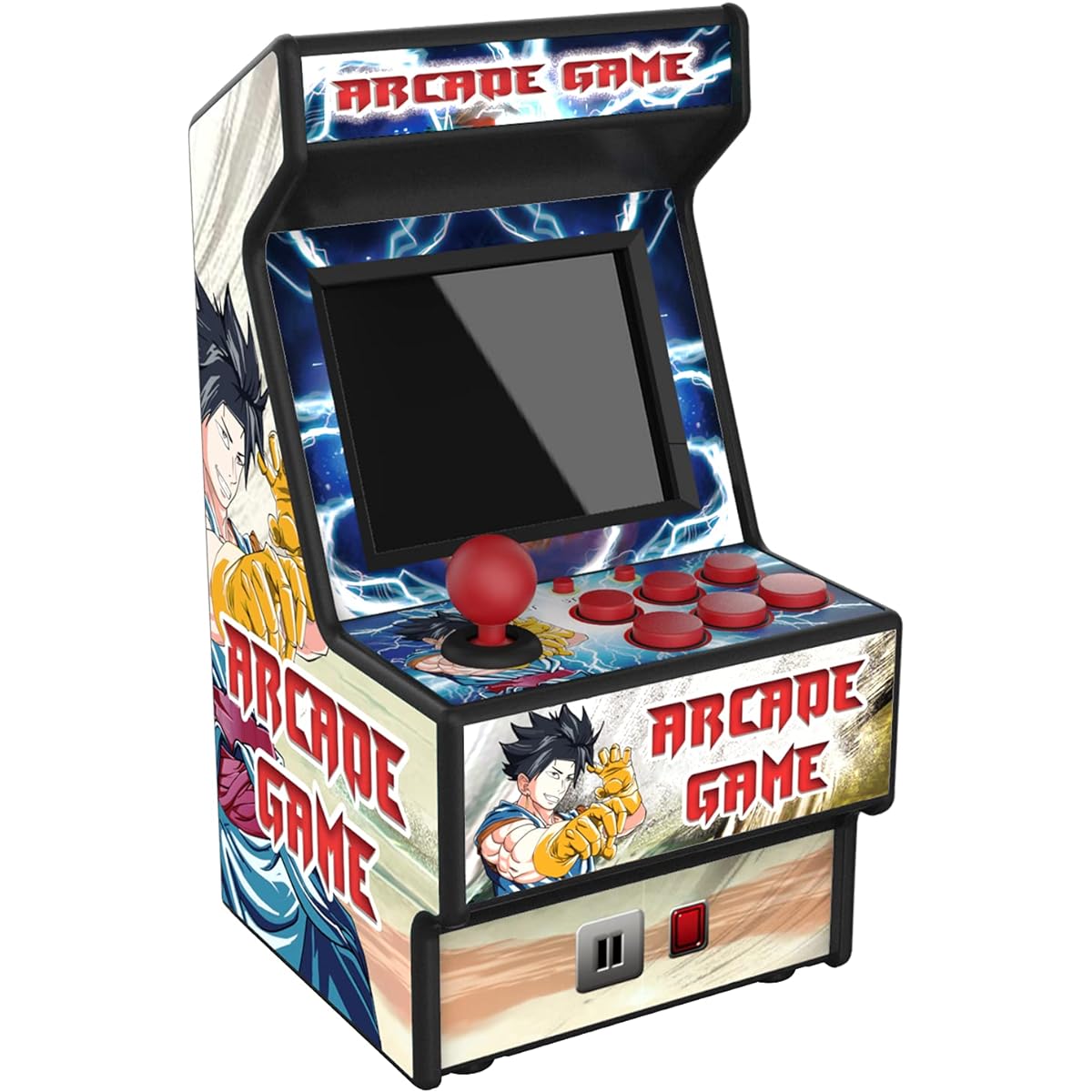Golden Security Mini Arcade Game Machine 156 Classic Handheld Game Portable Machine for Kids and Adults with 2.8" Eye-Proof Colorful Screen and Rechargeable Battery (RHAC06)