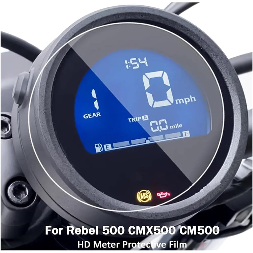 Fits Honda Rebel 500 CM500 CMX500 2020-2022 Motorcycle TFT LCD Scratch Cluster Screen Dashboard Protective Instrument Film (Color : 2 sets)