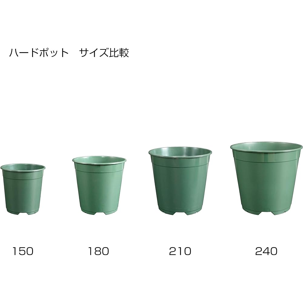 Japan Porihachi Hanbai Poly Pot Hard Pot HP-150 [180 pots included] NI-127 Moss Green 180 pieces