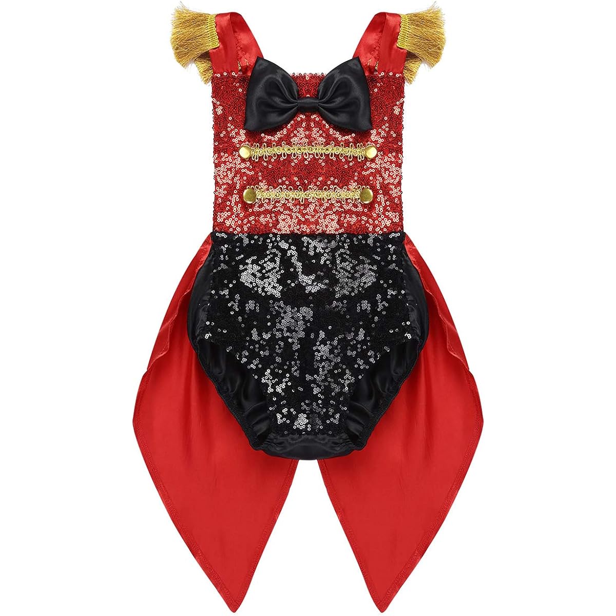 Kaerm Baby Girls Boys Circus Ringmaster Birthday Party Costume Sequin Gentleman Techi Romper