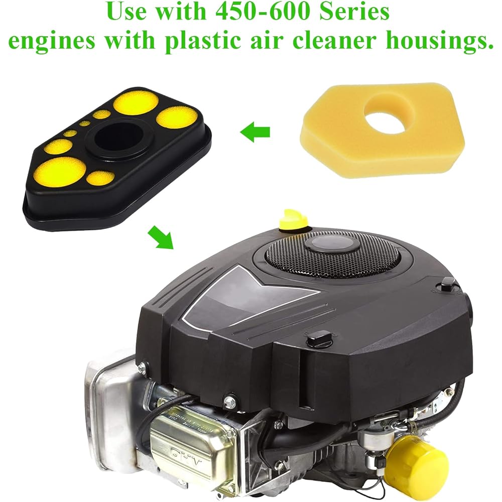 Ximoon 10 Air Filter Foam Element Replacement Briggs & Stratton 698369 4216 5088 5099 5086K 5088H MTD 490-200-0011 Replacement