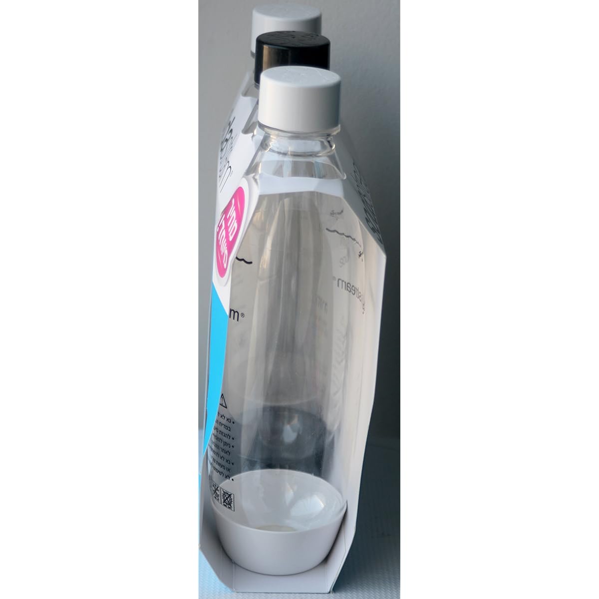 Sodastream 1l Carbonating Bottles - Fit to Source/Genesis deluxe Makers (Three Pack) (Black + White) by SodaStream [Parallel Import]
