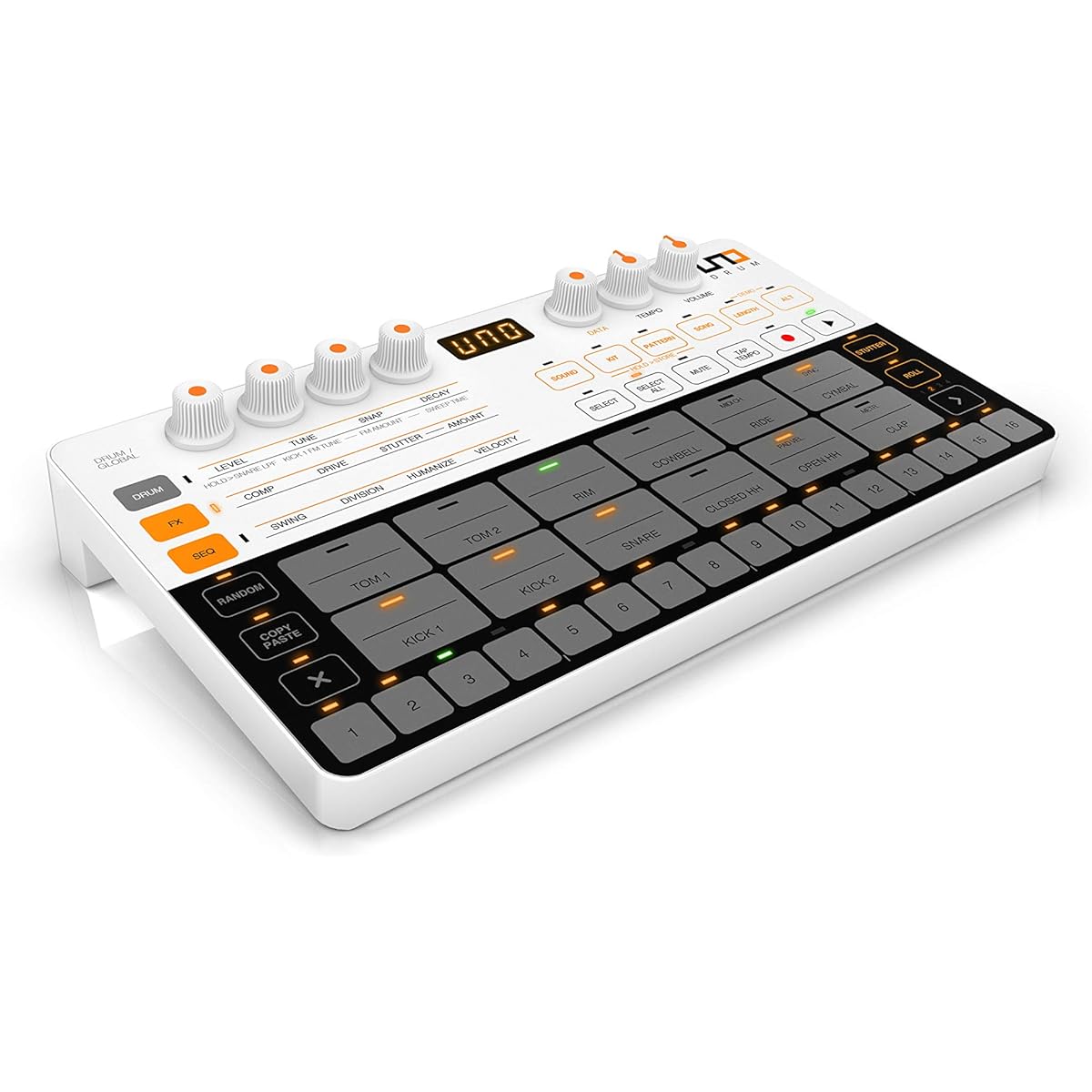 IK Multimedia UNO Drum Compact Analog/PCM Drum Machine Dry Battery/USB Drive [Domestic Genuine Product] IP-UNO-DRUM-AS