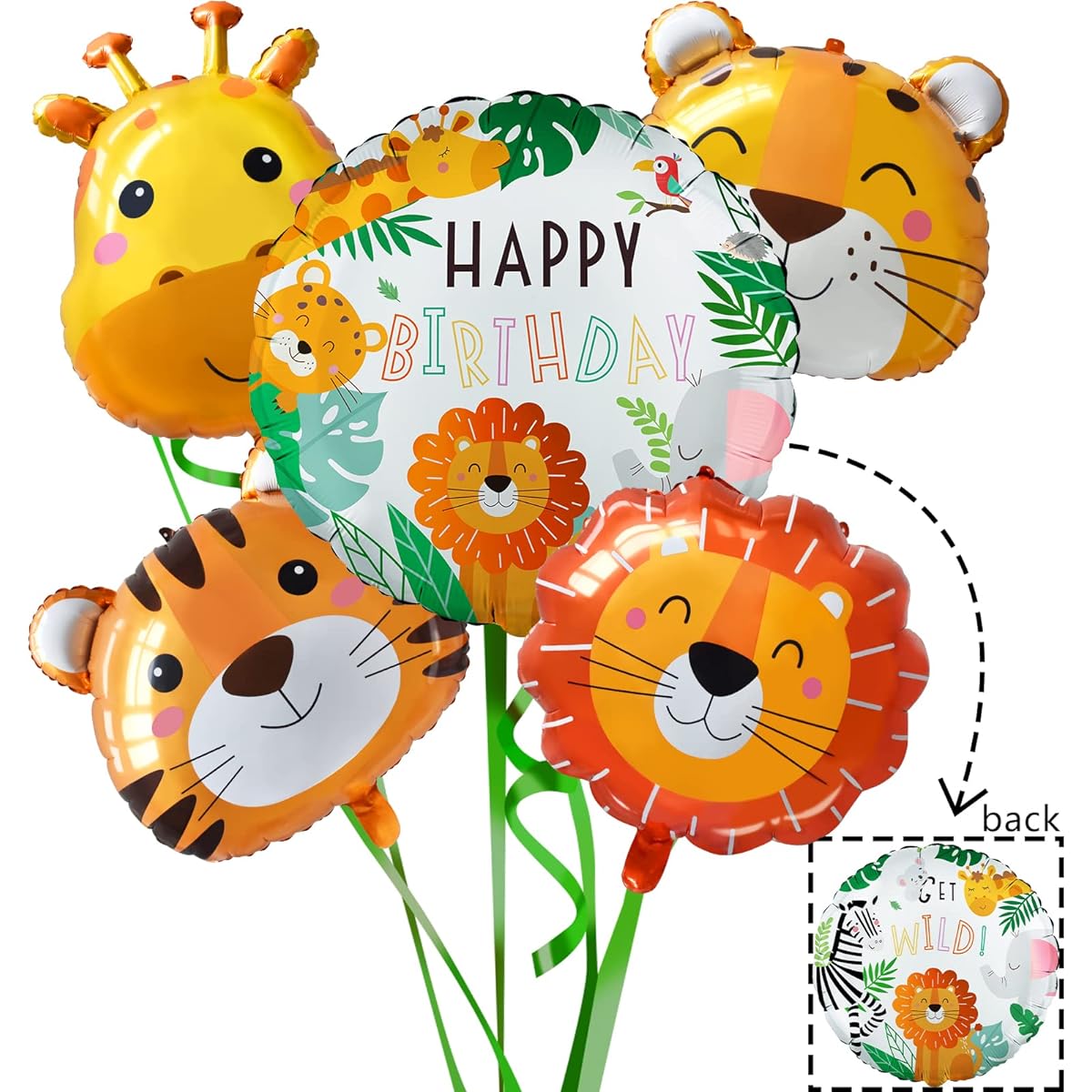 Safari Birthday Party Supplies Jungle Foil Balloons Safari Jungle Theme Birthday Decorations