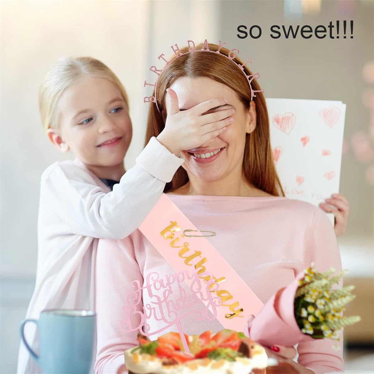 Birthday Girl Tiara Headband Crown Birthday Headpiece Princess Party Hat Hairband Gold US Size: One Size