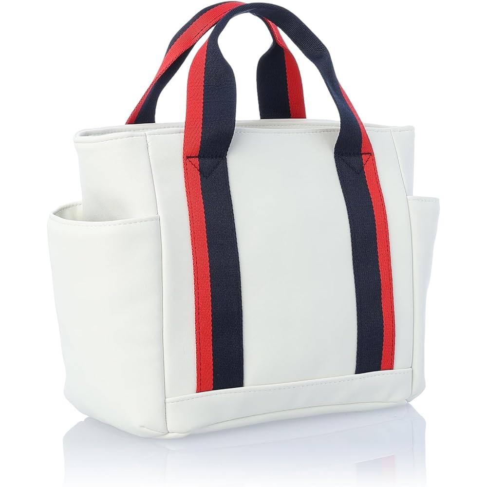 [Munsingwear] Cart Bag Tricolor Penguin Pattern Round Pouch Golf MQBXJA45 Men's WH00 (White)