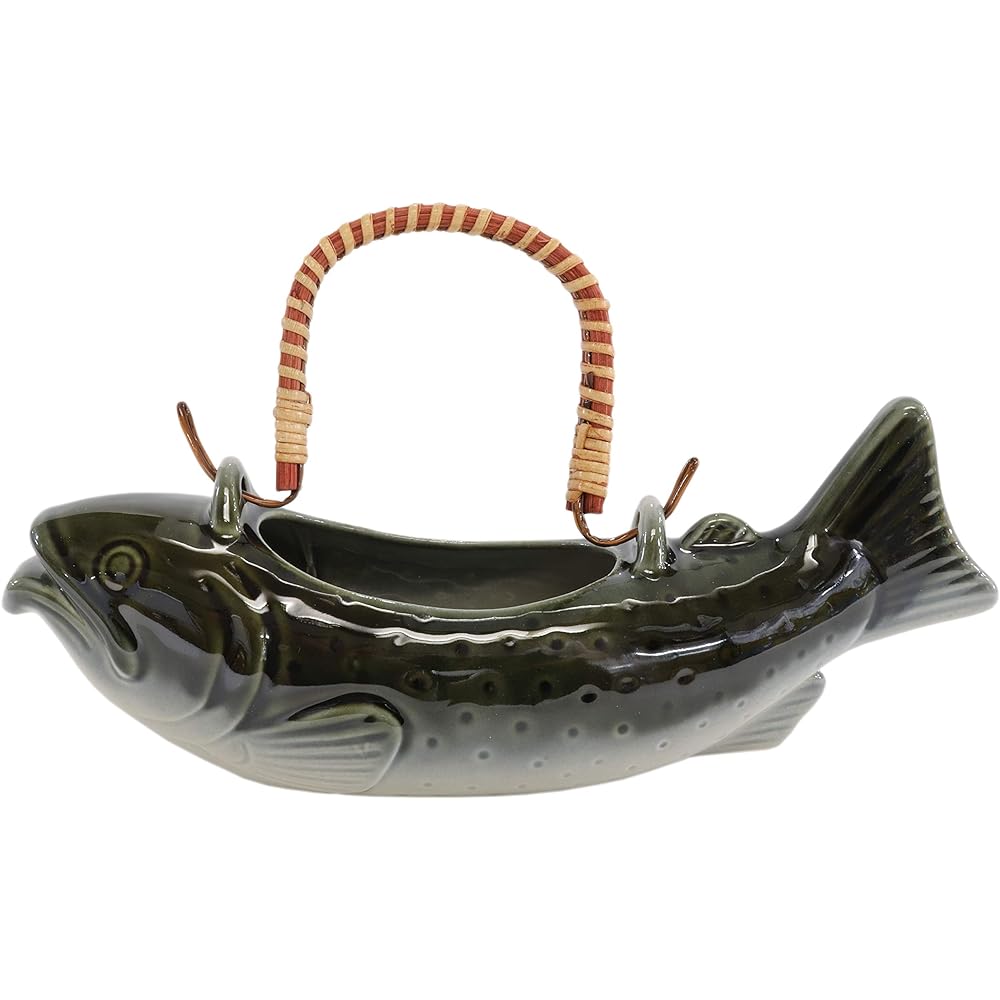 3 セット drinking vessels イワナbone sake (small) [285 x 85 x 105mm・380cc] Japanese food ware, ryokan, inn, izakaya, restaurant, business use