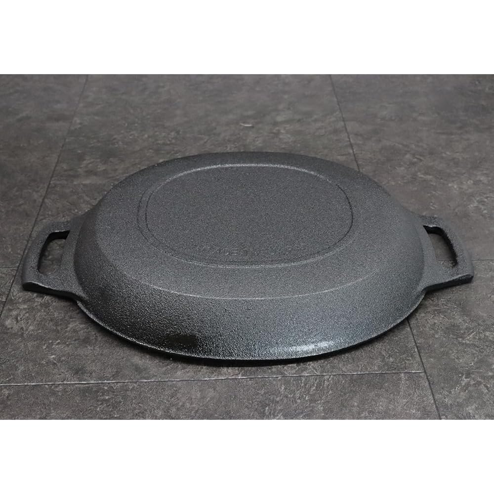 Asahi Motsunabe Iron Plate Large H-339 Cast Iron Japan QMTD601
