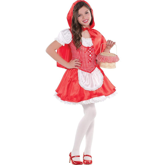Amscan Girl's Lil Red Riding Hood Halloween Costume, Large (12-14)