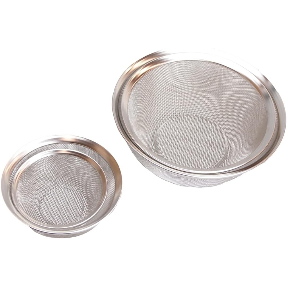 Pearl Metal Made in Japan Stainless Steel Ball Shaped Colander Set of 4 13/15/21/24cm Fave H-4510