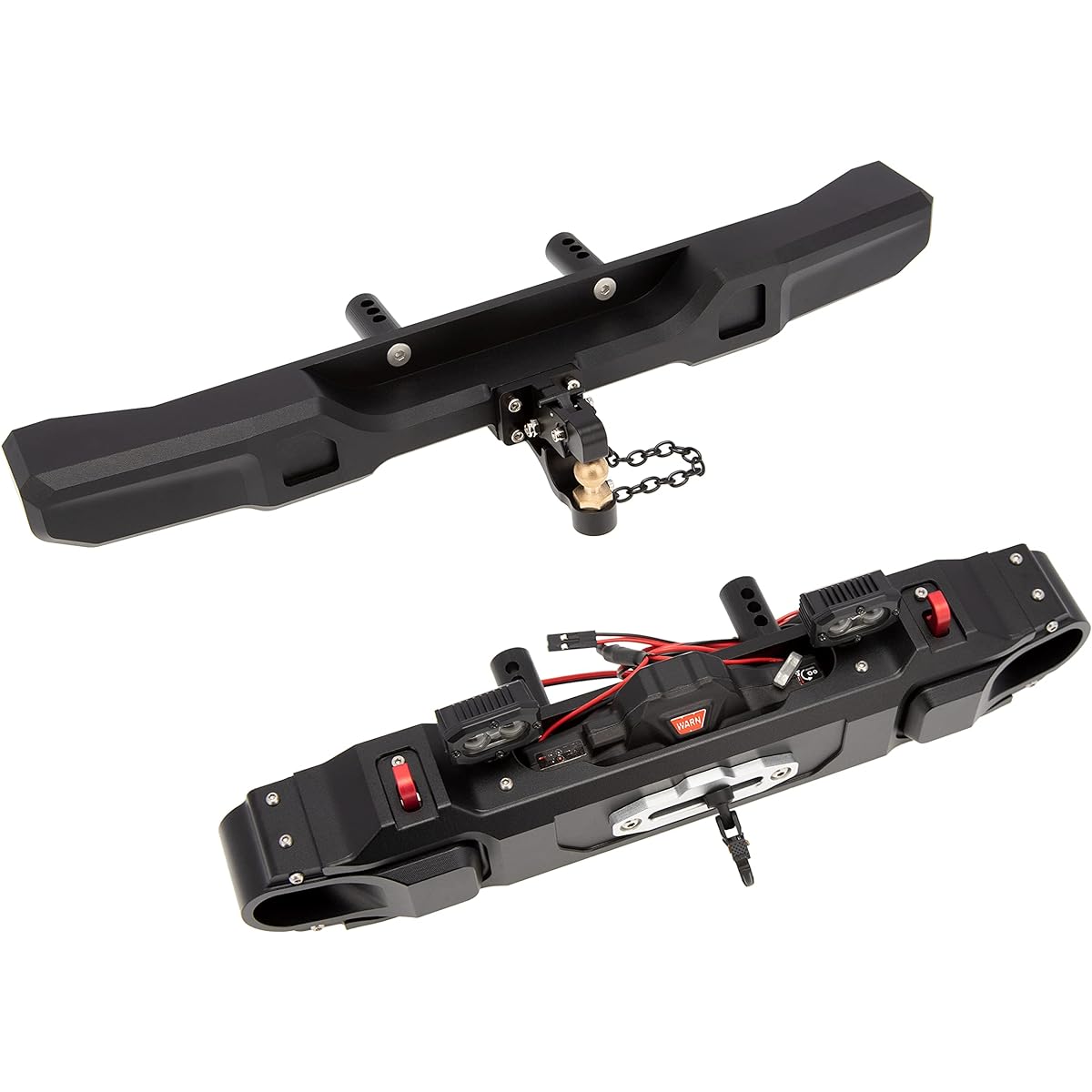 DKKY 10th Anniversary Edition Aluminum CNC Front & Rear Bumper Light Winch for 1/6 AXIAL SCX6