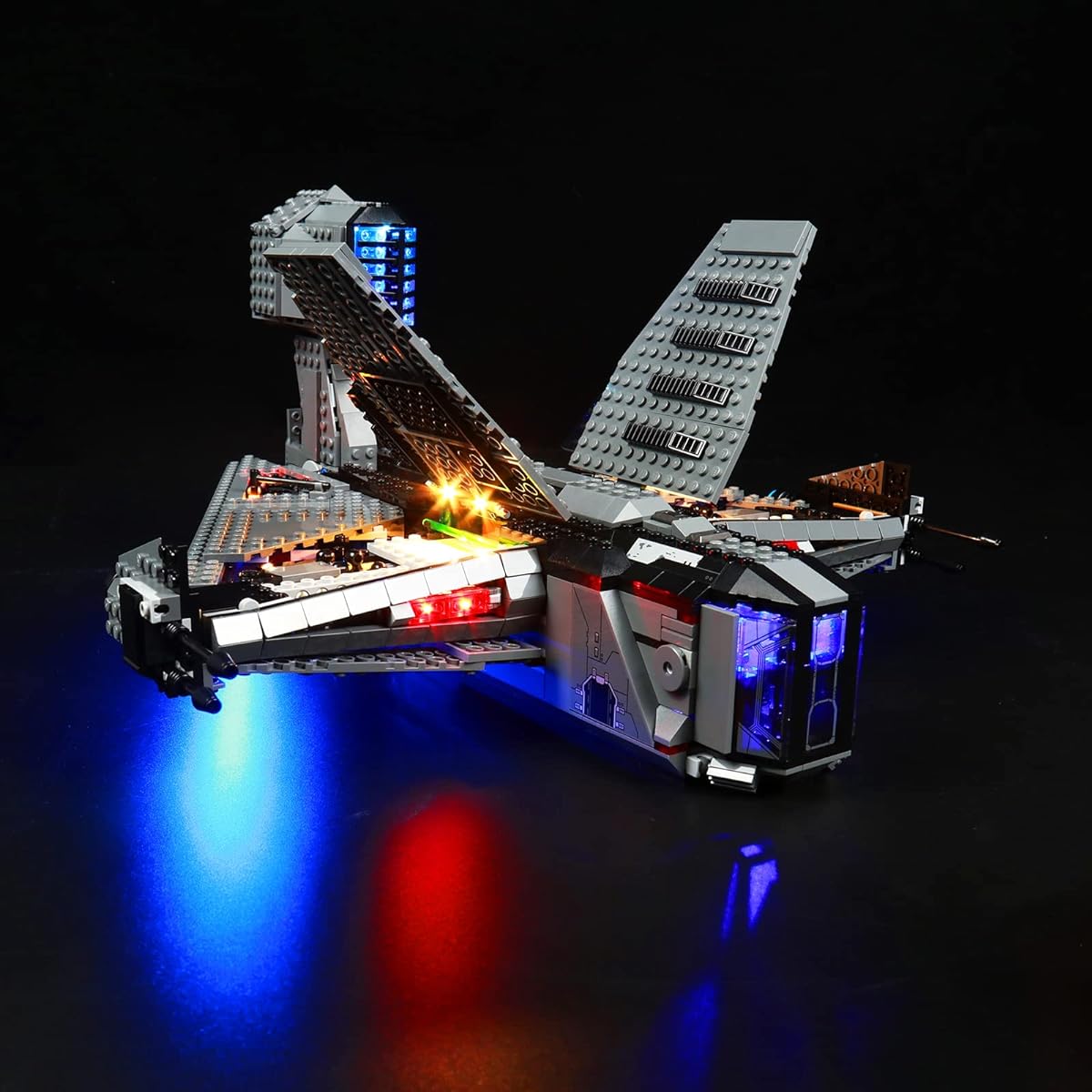 VONADO LED Light Kit for Lego Justifier 75323 (No Model) Building Lighting Kit Compatible with Lego 75323 Buildable Spaceship Building Set Bricks Toys Creative DIY Light Kit (Upgraded Version)