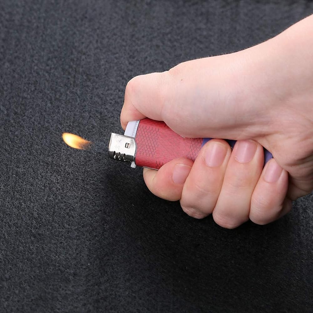 YOLER Spatter Sheet, Bonfire Sheet, Carbon Felt, Table and Floor Protection, Curing, Welding Spark Receptacle, Carbonized Fiber, Rug Under the Firepit, Ground Protection, Fireproof, Flame Retardant, Lightweight