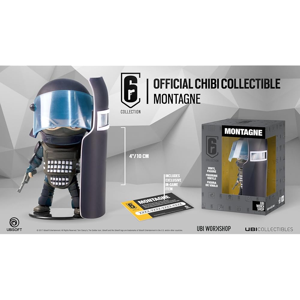 [Ubisoft] 6 Collection Chibi Figure Series 1 Set of 5 (SMOKE/TACHANKA/MONTAGNE/ASH/IQ)