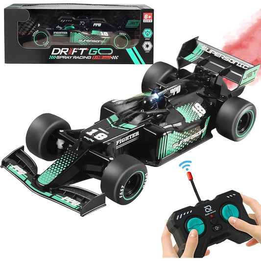 DOLIVE F1 Remote Control Car 1:18 Radio Control Car Boys Toys 6-8 Years Old Model RC Drift Car Display Scale High Speed Fast Hobby Racing Battery Rotating Toy Birthday Gift 8-13 Years Old