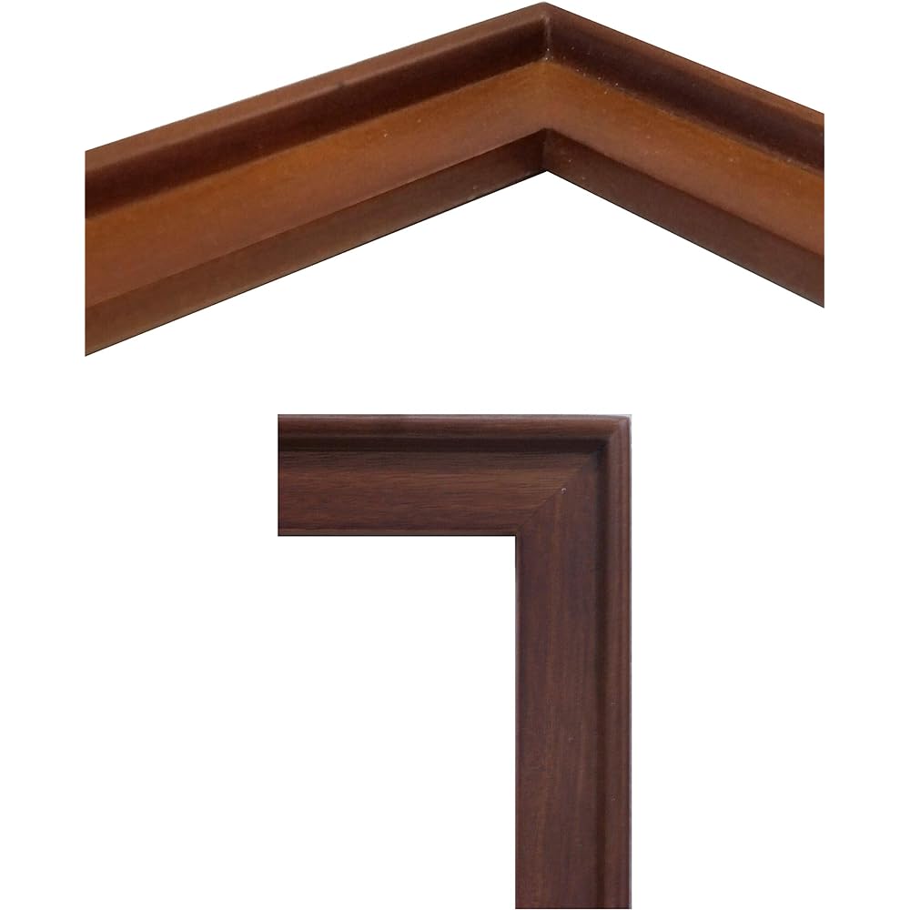 Large horizontal frame 600x300 Brown Acrylic 9787 Body size: 626 x 326 x 23mm Material: Wooden