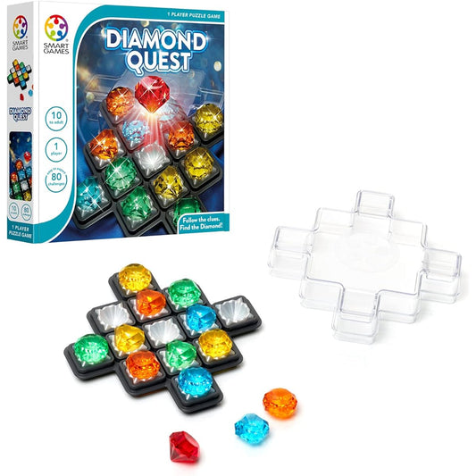 SmartGames Diamond Quest Estimation Game 80 Challenges for Ages 10 and Up