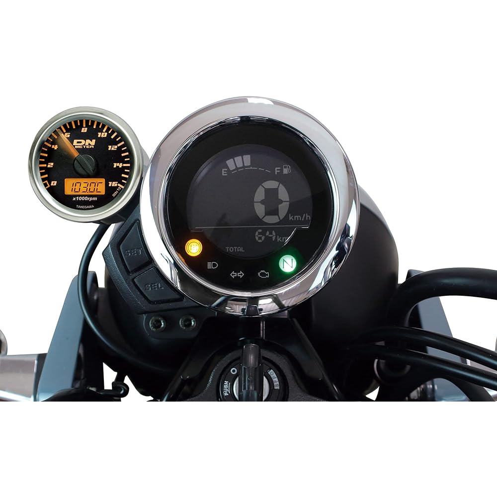 Special parts TAKEGAWA Φ48 small DN tachometer kit (orange LED) Ducks 125 (JB04) 05-05-0108