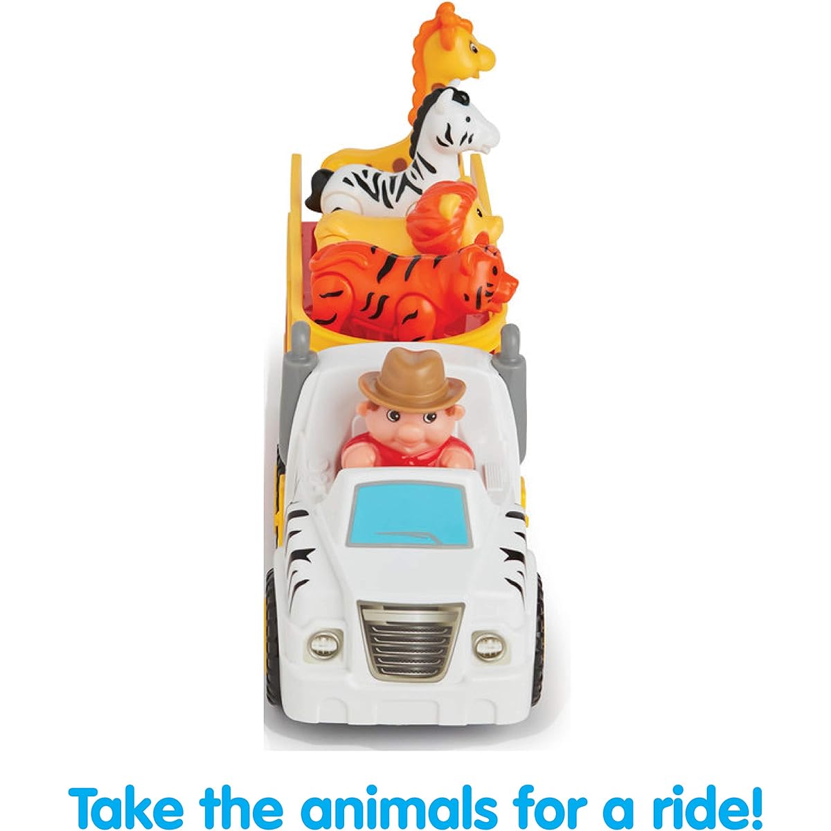 Kidoozie Animal Adventure Track, Make Animal Sounds, Promote Language Skills for Kids up to 12 Months, Includes 4 Poseable Animals, Multi-Colored