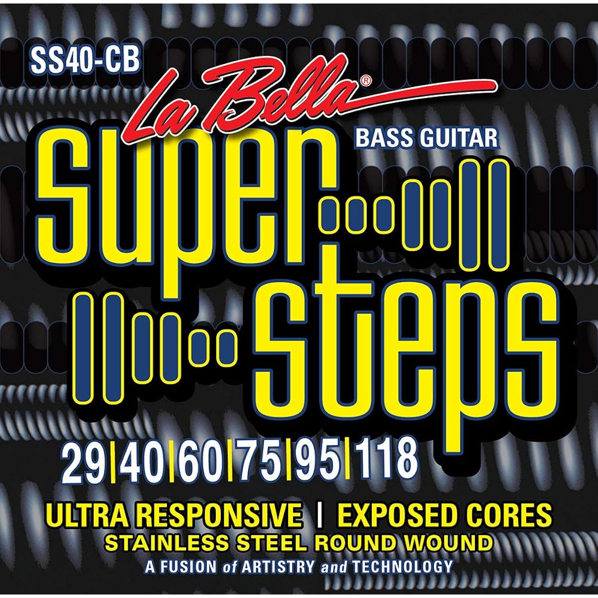 LA BELLA 6-string bass strings SS40-CB Super Steps 6-String Extra Light 29-118