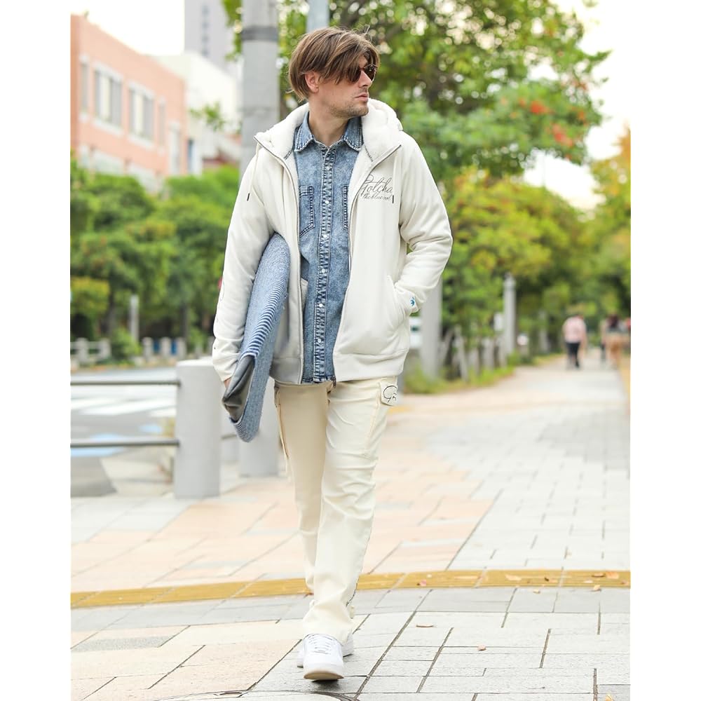 [Gotcha] Water Repellent Boa Back Toy Suede Zip Parka 233G1605