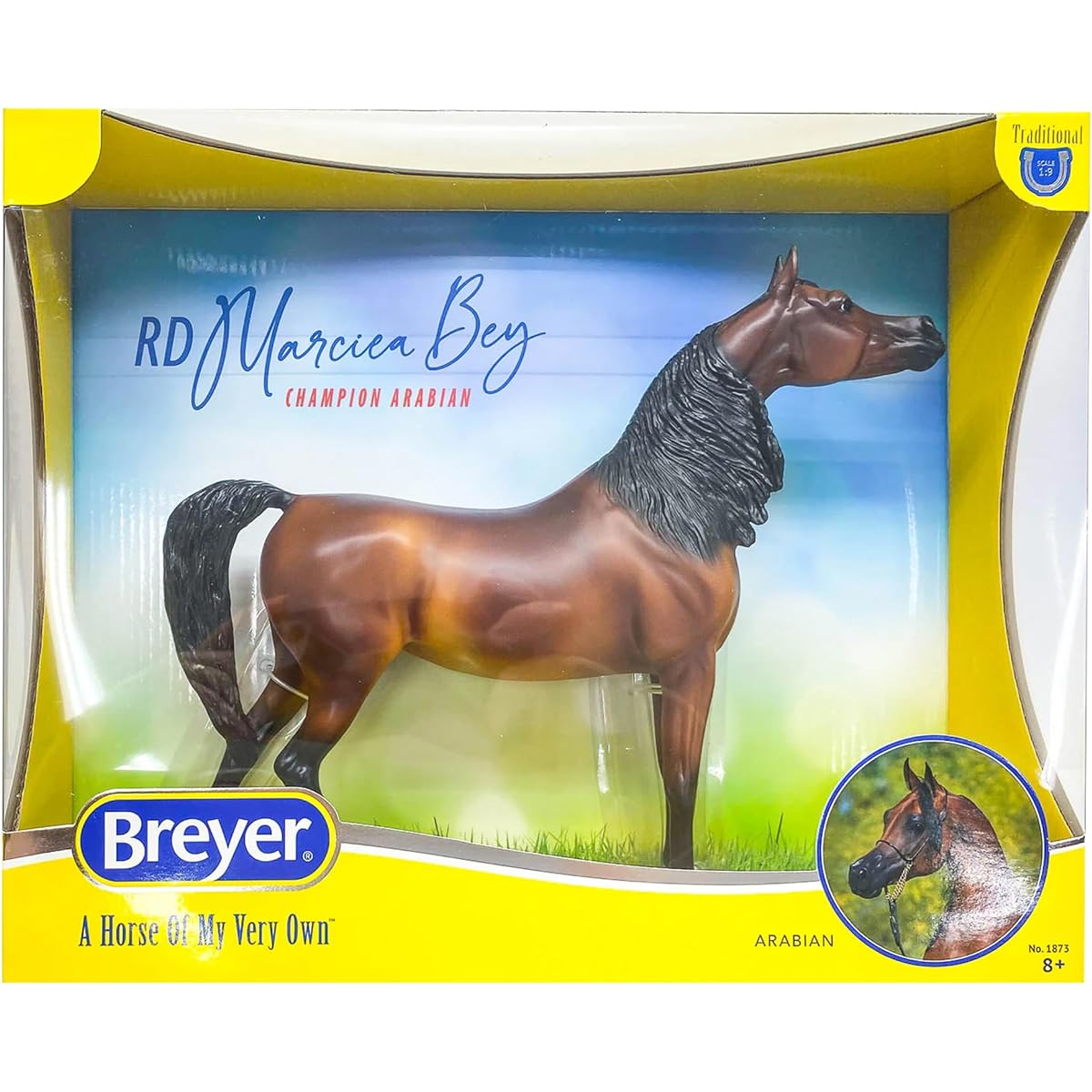 Breyer Horses Traditional Series RD Marcia Bay | Toy Horse Model | 14" x 10" | 1:9 Scale | Model #1873
