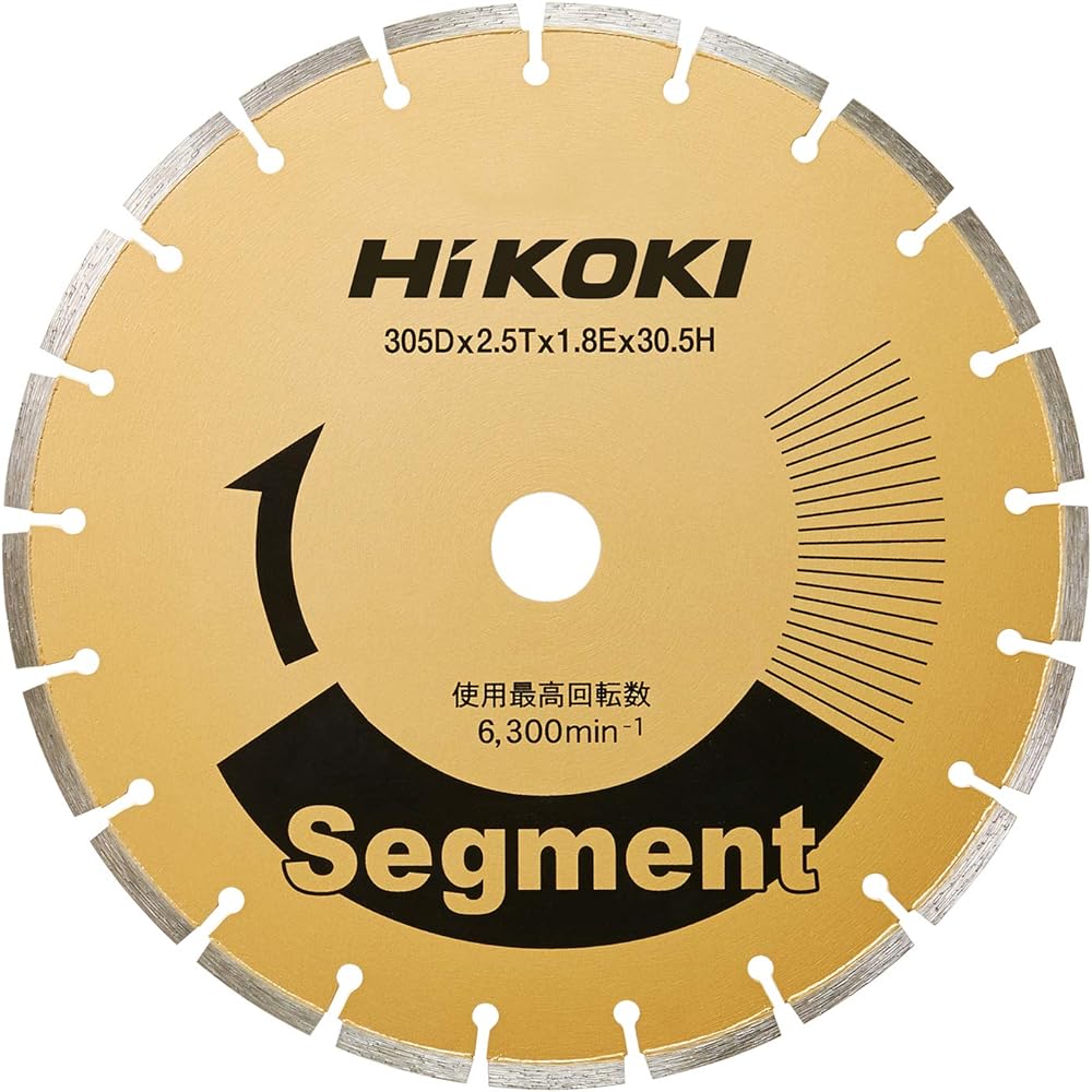 HiKOKI Diamond Cutter 311mm x Hole Diameter 25.4mm for Disc Grinder Wave Segment 0032-4708
