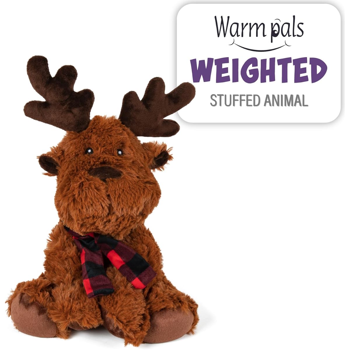 Warm Pals Microwaveable Lavender Scented Plush Weighted Stuffed Animal - Lolly Reindeer