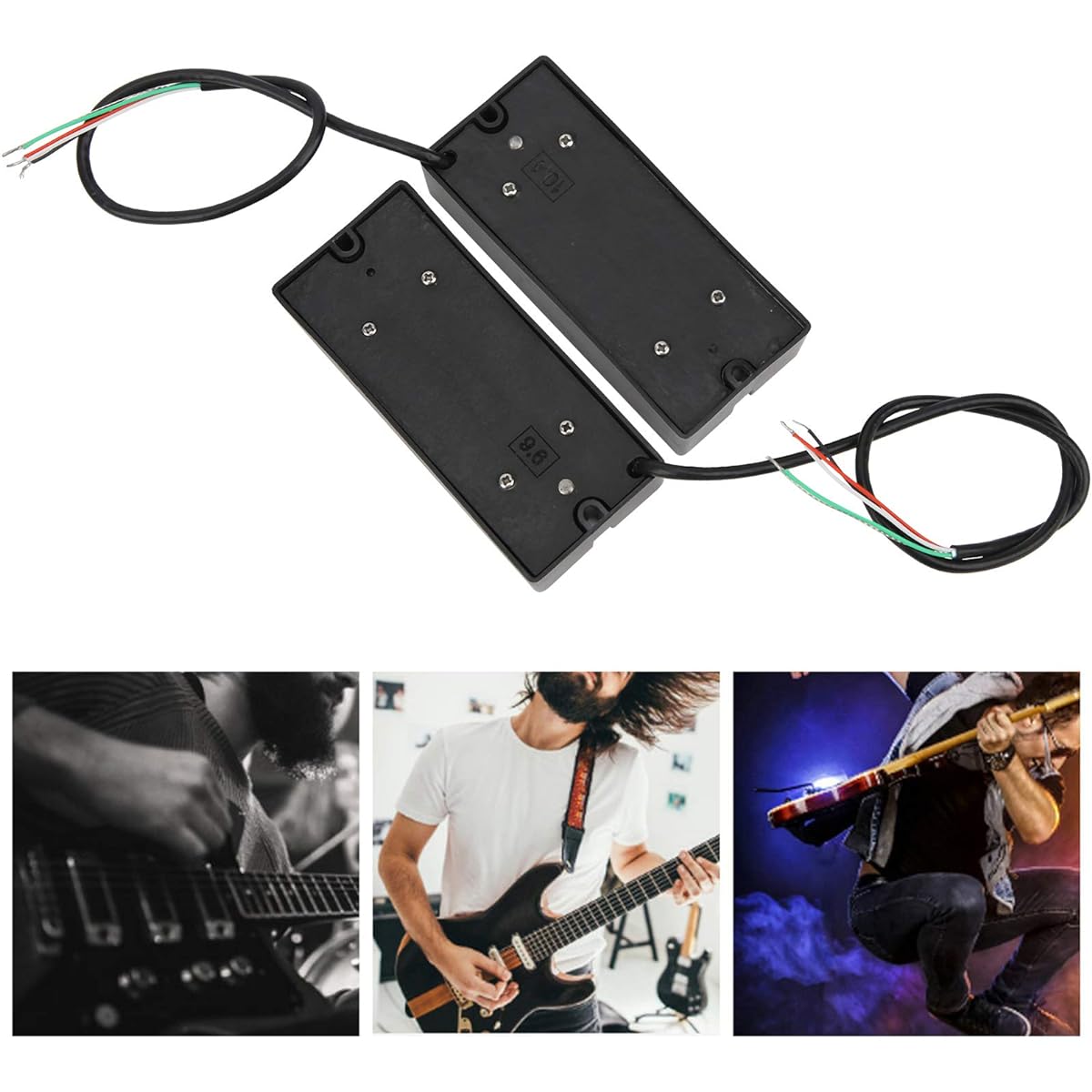 Bass effect dual pickup, 4 string guitar pickup, professional bass player for bass lovers
