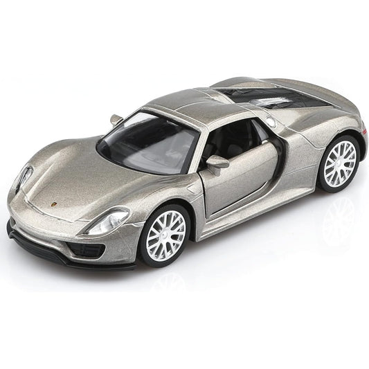 TOKAXI 1/36 Scale Porsche 918 Spyde Diecast Model Car Pull Back Car Porsche Toy Car Vehicle Gift for Boys Girls
