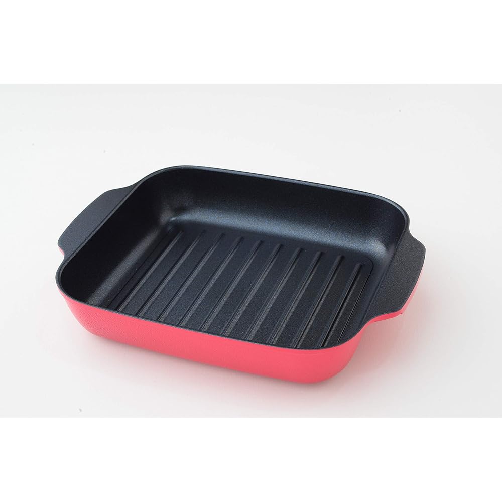 Oven bread GRILLE Red 5 roles in 1 Easy cooking with stovetop grill or toaster