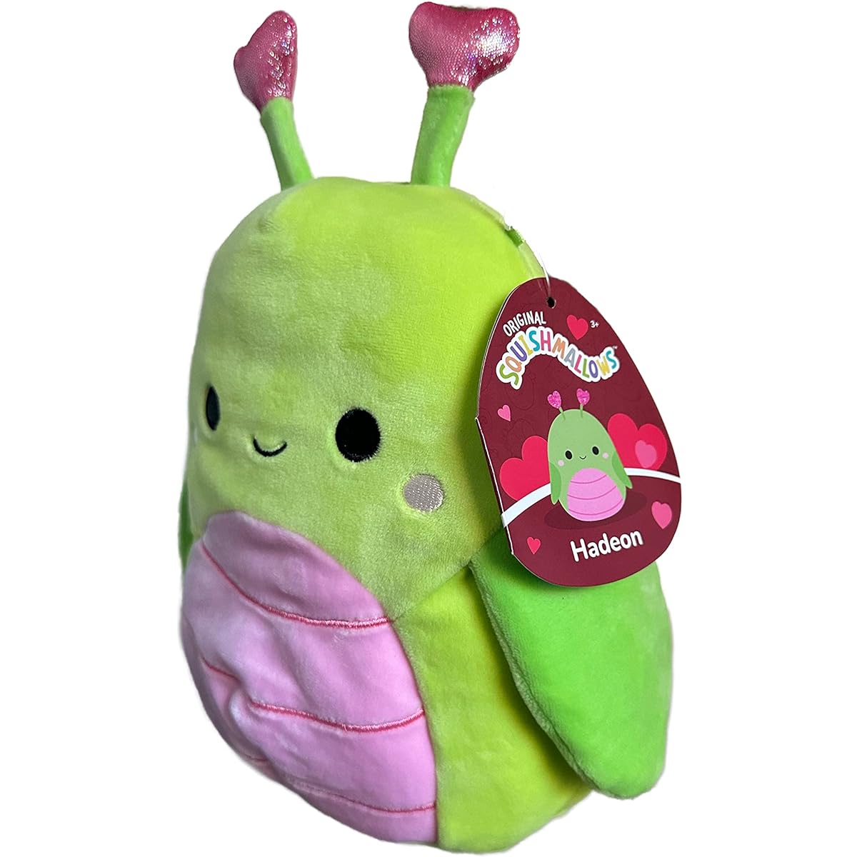 Squishmallow Official Kellytoy Valentine Squad Squad Soft Stuffed Animal (8" Hadeon the Grasshopper)