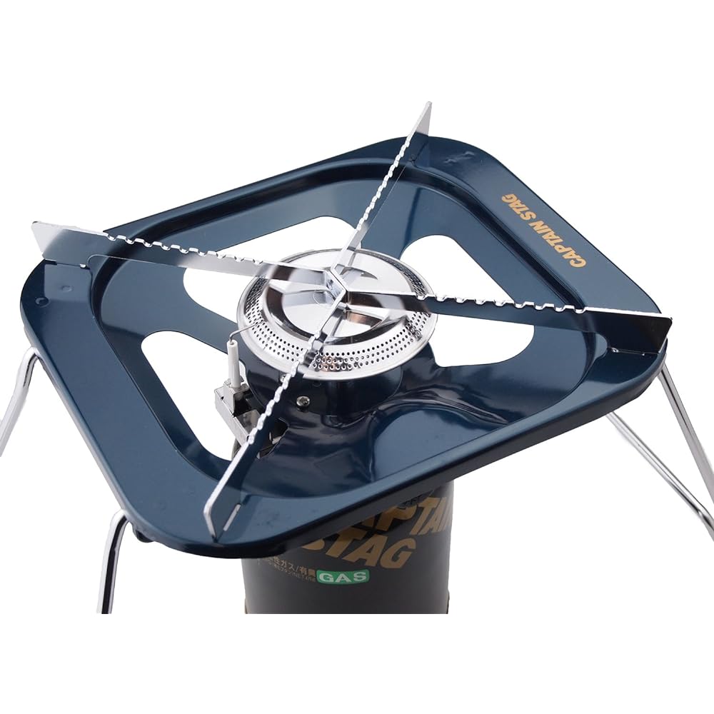 Captain Stag Large Trivet Gas Burner Stove (Storage Bag Included) M-8809