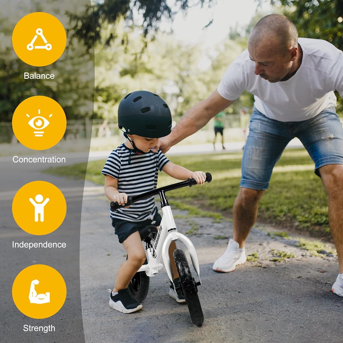 Beloman Children's Balance Bike White