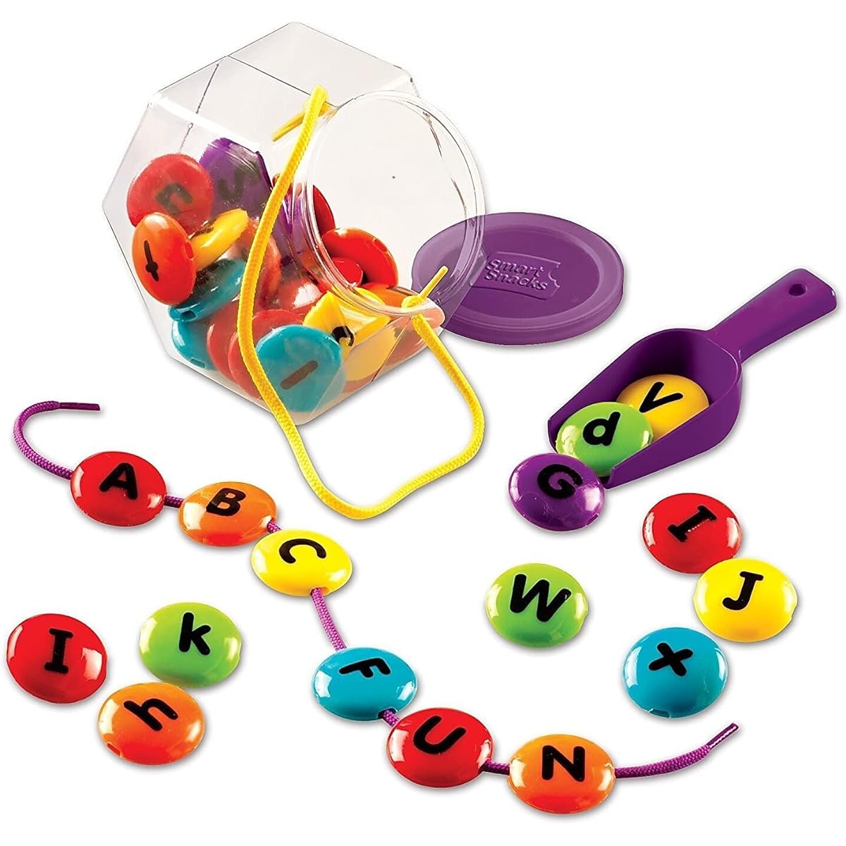 Learning Resources Ler7204 Smart Snacks ABC Racing Sweets 28 Pieces Mutli